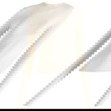 Crop Top SKIMS SKIMS Cotton Jersey Long Sleeve T-Shirt, Size Large Béžová | AP-TSH-0647-OATHEATHER, 1