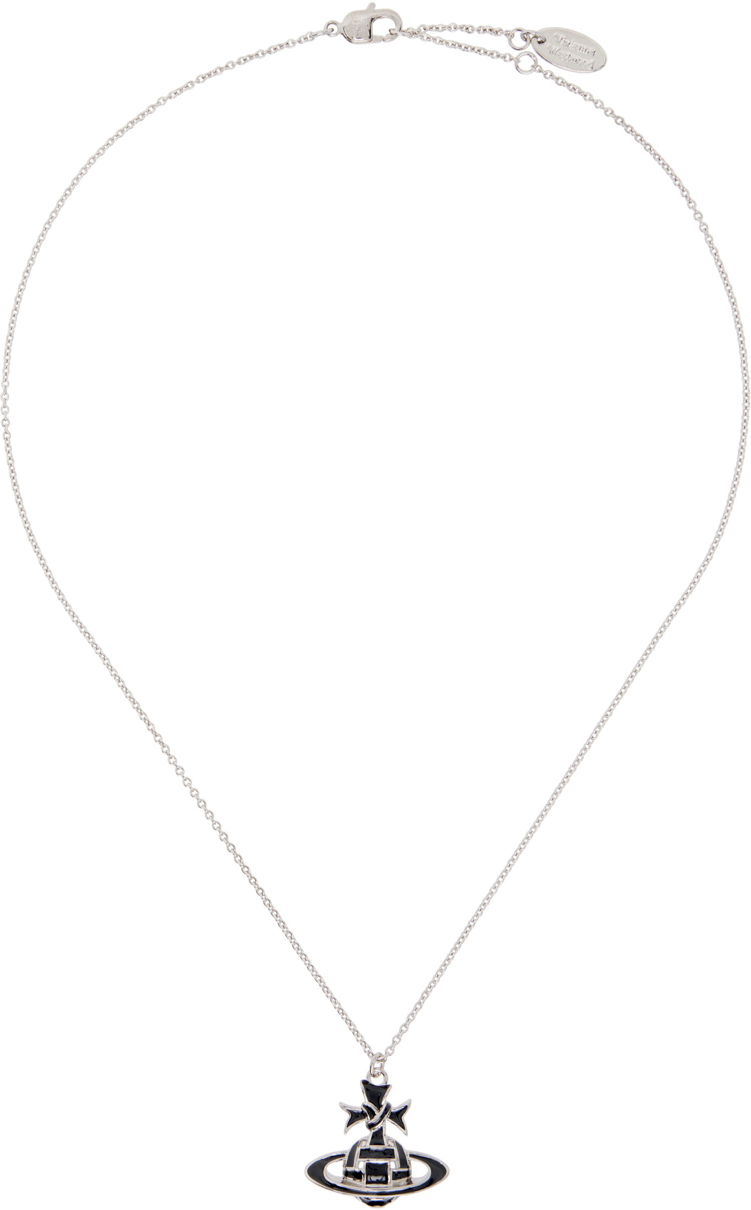 Náhrdelník Vivienne Westwood Vivienne Westwood Ribbon Bas Relief Pendant Necklace Metalická | 630203FJ-02P107-, 0