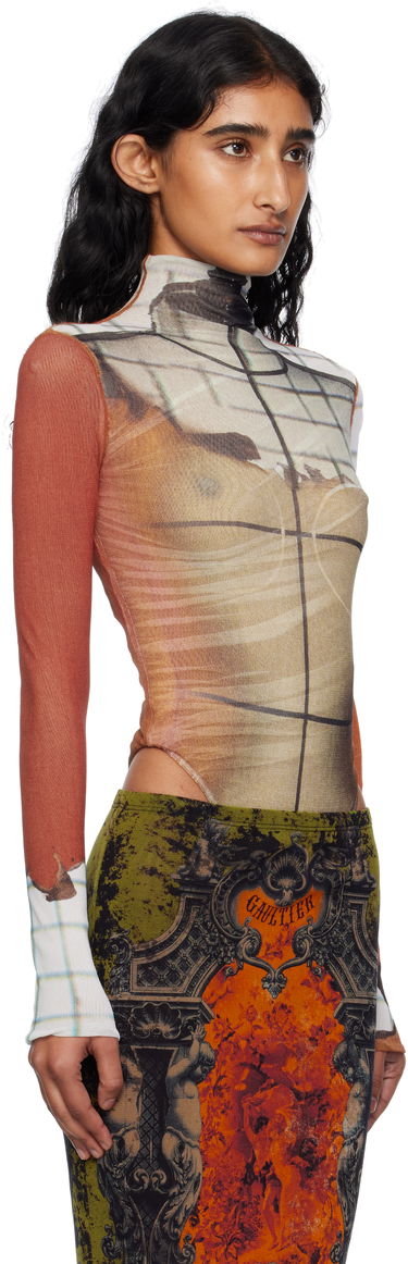 Body Jean Paul Gaultier Jean Paul Gaultier Twisted Printed Fire Bodysuit Rôznofarebný | 25/03-W-TO308-M003P-150100, 1