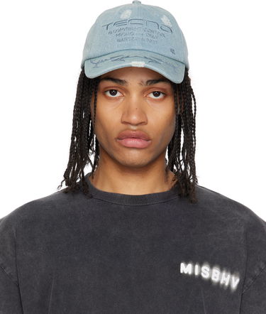 Šiltovka MISBHV MISBHV 'Tecno' Distressed Denim Baseball Cap Modrá | 250A502, 0