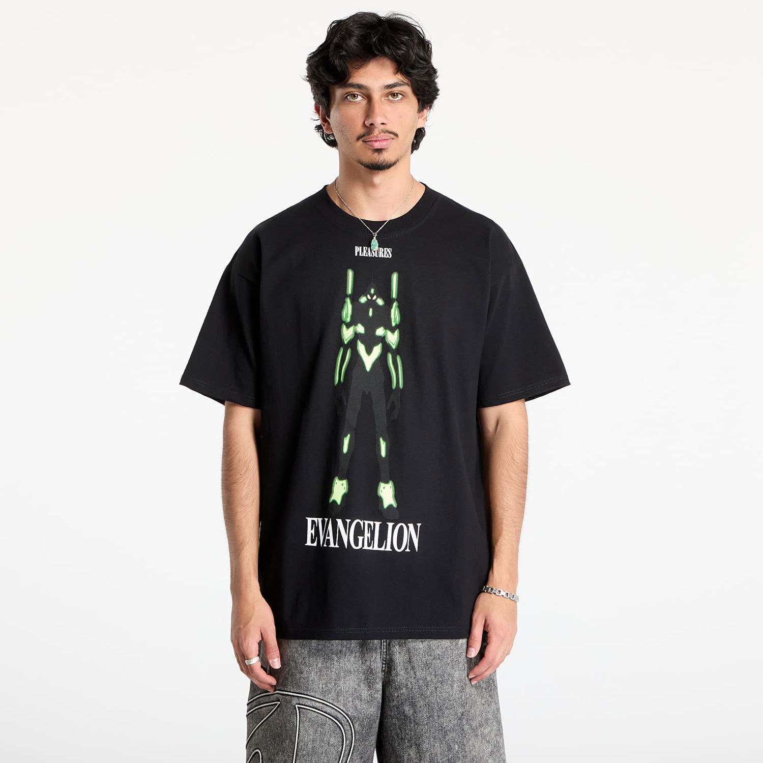 Tričko Pleasures PLEASURES Eva 1 T-Shirt Čierna | P25SU060 BLACK, 0
