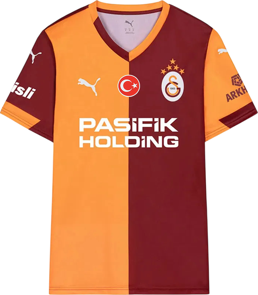Dres Puma Galatasaray Istanbul Fan Home Football Jersey 2025/26 Rôznofarebný | 779825-01