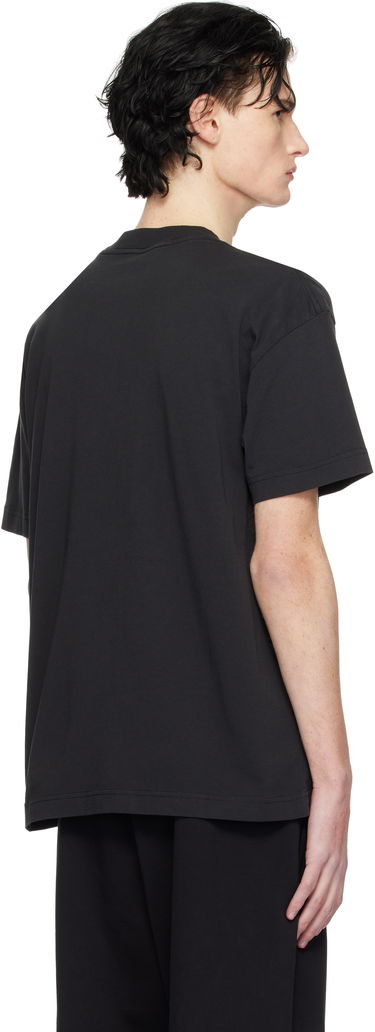 Tričko Palm Angels Curved Logo Oversize T-Shirt Čierna | PMAA001S25JER0041010, 2