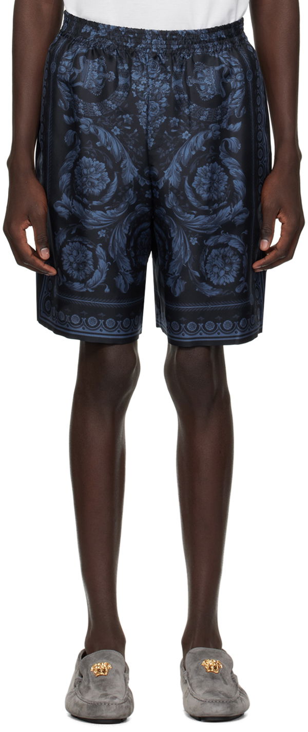 Šortky Versace Barocco Shorts Navy | 1002476_1A09783, 0