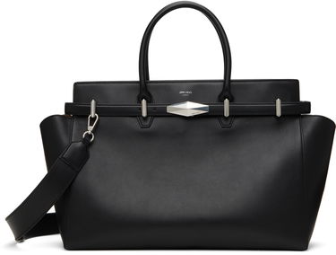Kabelka Jimmy Choo Jimmy Choo Diamond Belted Top Handle Bag Čierna | DIAMOND BELTED TH/M, 0