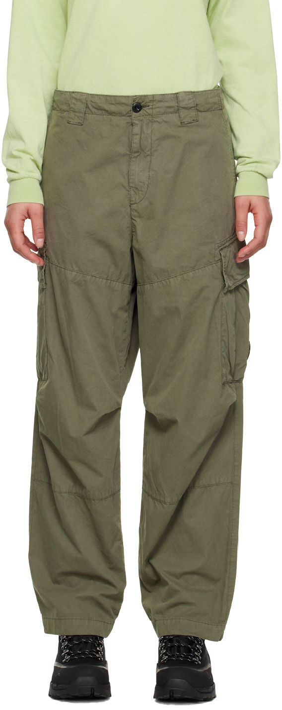 Nohavice C.P. Company Patch Pocket Trousers Zelené | 13CMPA135A-006407G, 0