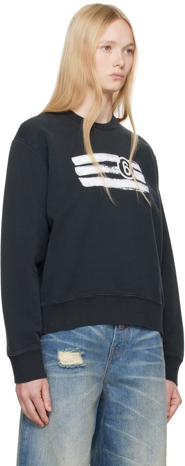 Sveter Maison Margiela MM6 Maison Margiela Unbrushed Jersey Sweatshirt Čierna | S62GU0139 M25004, 1