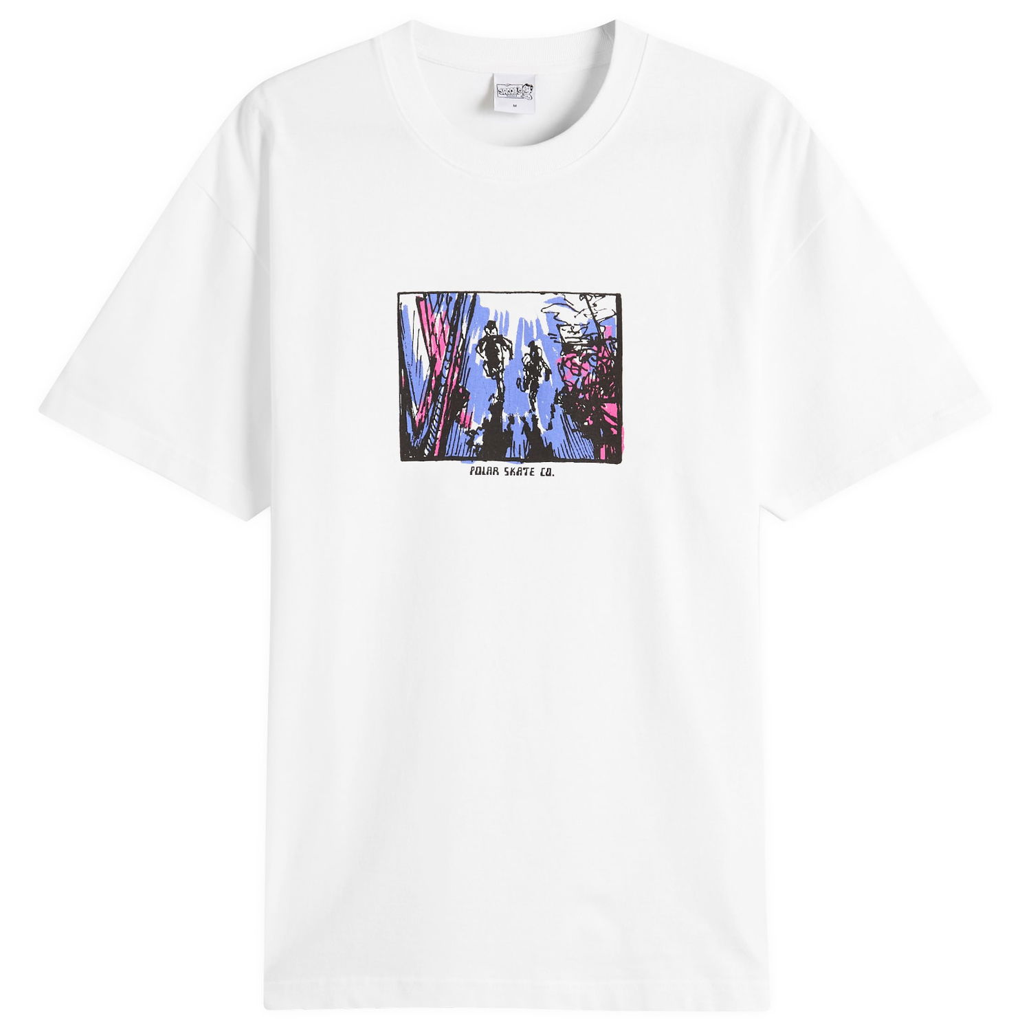 Tričko Polar Skate Co. Running T-Shirt by Polar Skate Co., Size Large Biela | PSC-SU25-29-WHT, 1