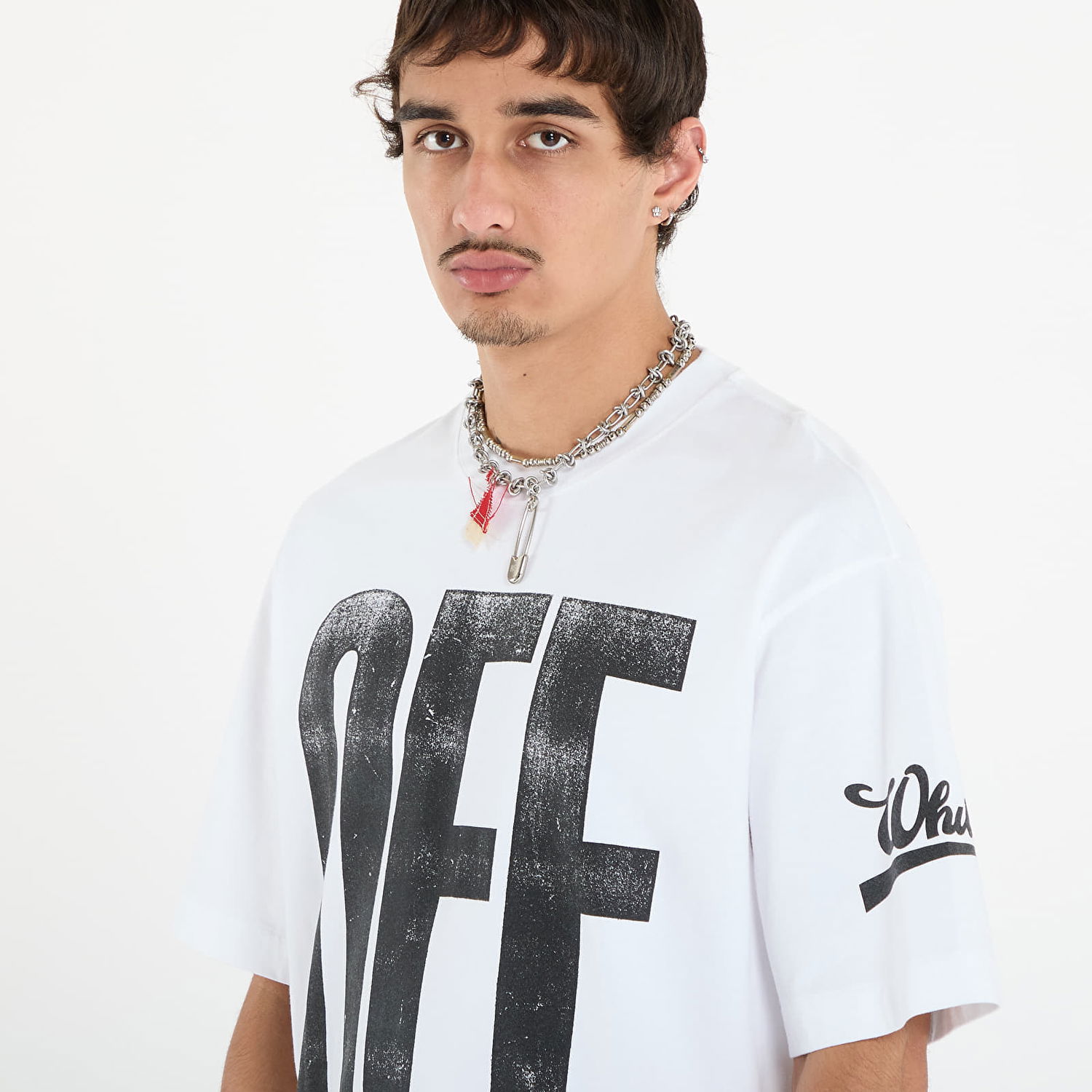Tričko Off-White Off-White Big Off Diag Skate S/S T-Shirt Biela | OMAA120F25JER00L0110, 1