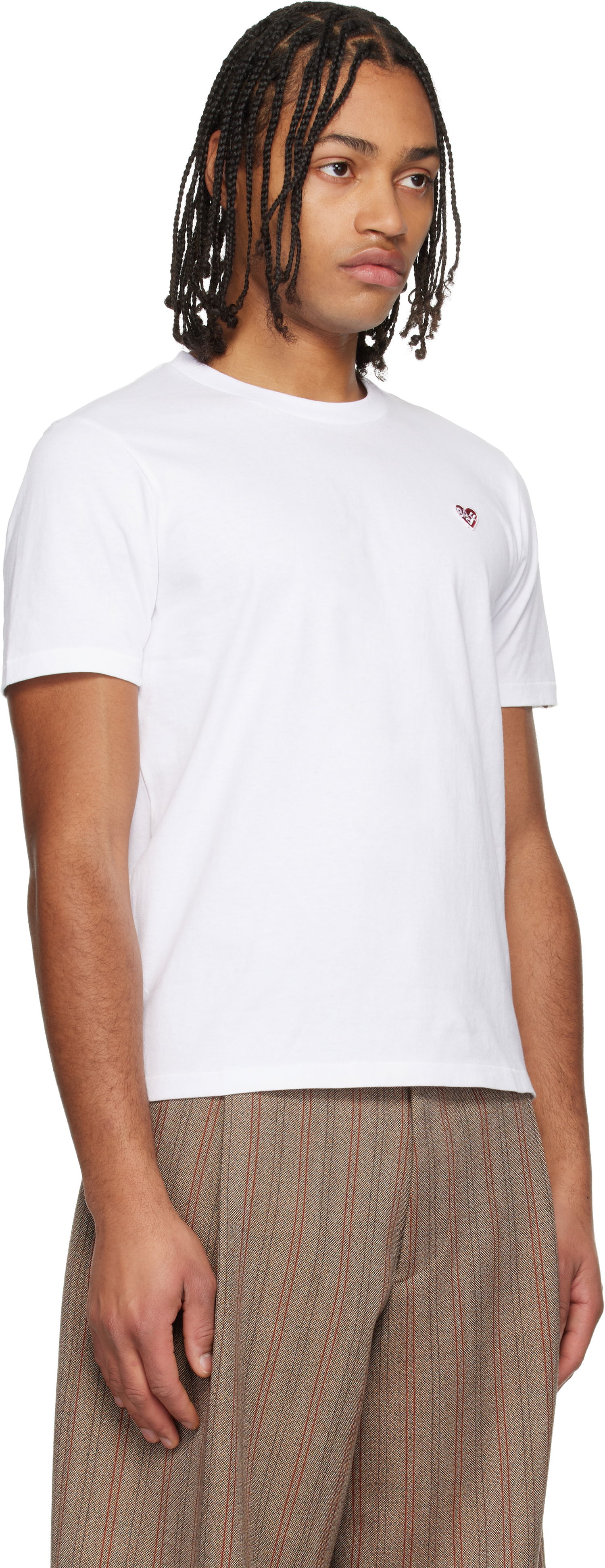 Tričko BAPE 'BAPE' Heart One Point T-shirt Biela | 001TEL802060L, 1