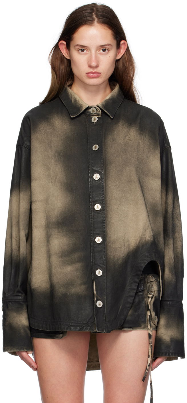 Košeľa The Attico Attico Diana Denim Shirt Čierna | SPEWCB68 C109