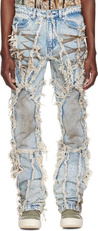 Džínsy Who Decides War Who Decides War Window Ray Shredded Jeans Modrá | 1121190009SS25, 0