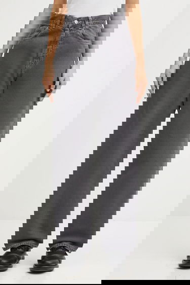 Džínsy Carhartt WIP Brandon High Waist Wide Leg Jeans Šedá | I034837.874J, 0