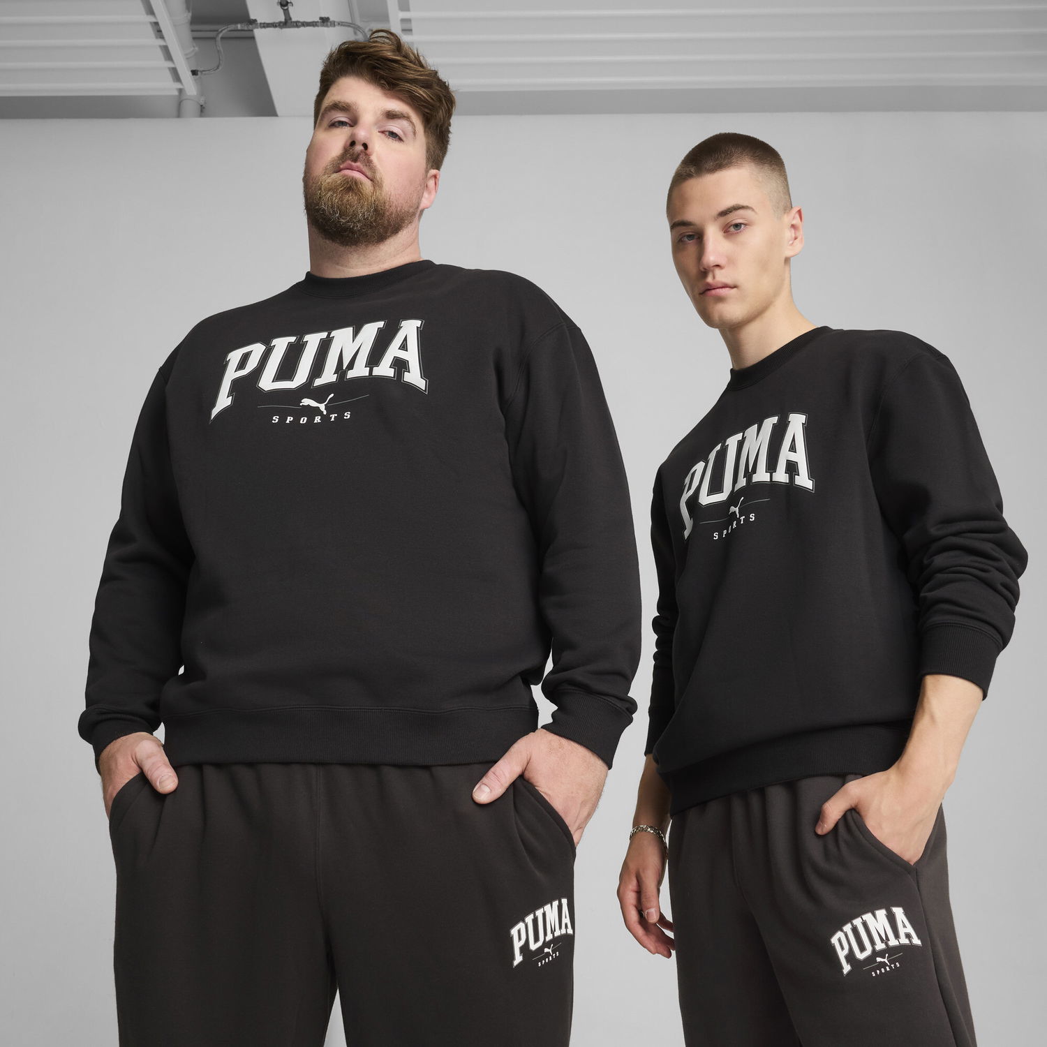 Mikina Puma SQUAD Men's Crewneck Sweatshirt Čierna | 681794_01, 0