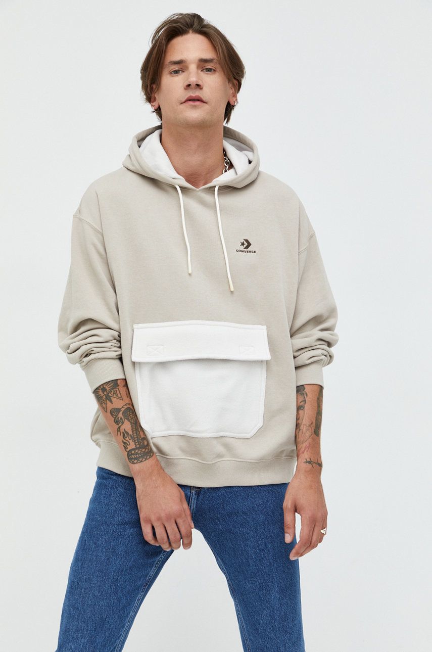 Mikina Converse Utility Pocket Pullover Hoodie Béžová | 10023765.A03, 0