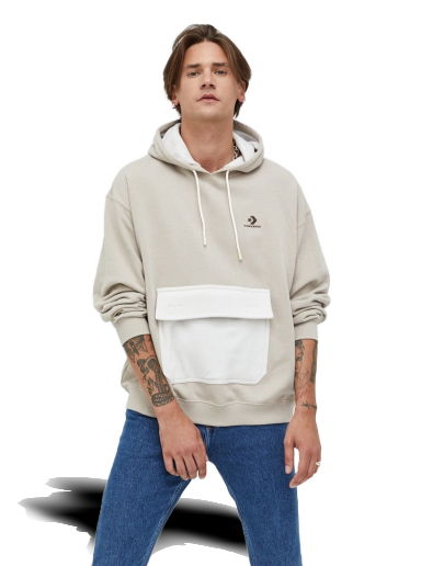 Mikina Converse Utility Pocket Pullover Hoodie Béžová | 10023765.A03