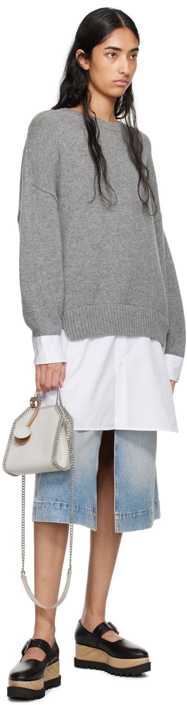 Taška cez rameno Stella McCartney Falabella Tiny Tote Bag Metalická | 7B0055WP0292, 3