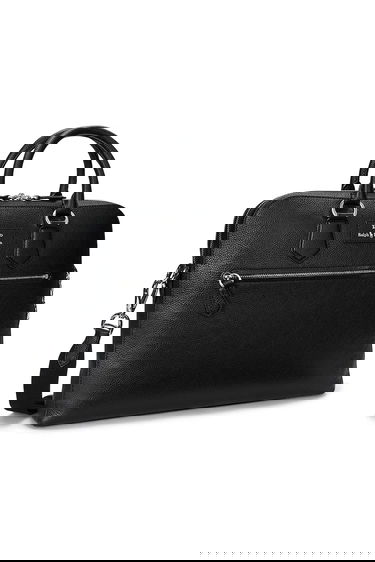 Batohy a tašky Polo by Ralph Lauren Polo Ralph Lauren Leather Briefcase Bag Čierna | 405962458, 1