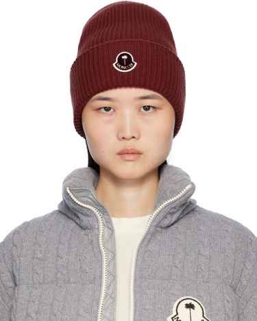 Kulicha Moncler Palm Angels x Logo Beanie Vínová | J209L3B00004M1241, 0