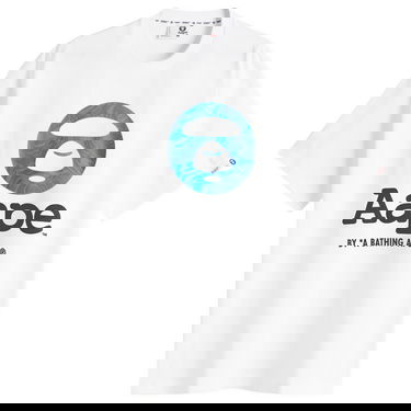 Tričko AAPE by A Bathing Ape AAPE OG Moonface T-Shirt, Size Large Biela | AAPTEM1641XX-WHT, 0
