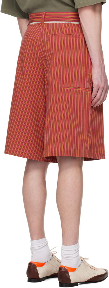 Šortky Martine Rose Martine Rose Twisted Striped Shorts Červená | 841WS14111, 2