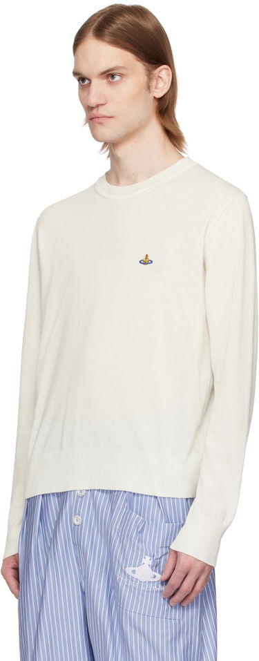 Sveter Vivienne Westwood Vivienne Westwood Alex Round Neck Sweater Biela | 27010012-Y003F-, 3