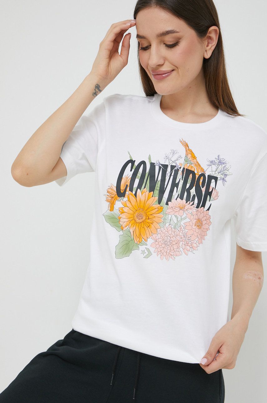 Tričko Converse Desert Floral Short Sleeve T-Shirt Biela | 10023730.A01, 0