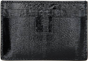Peňaženka Tom Ford TOM FORD T Line Printed Patent Eel Card Holder Čierna | YM232-LGO061S, 1