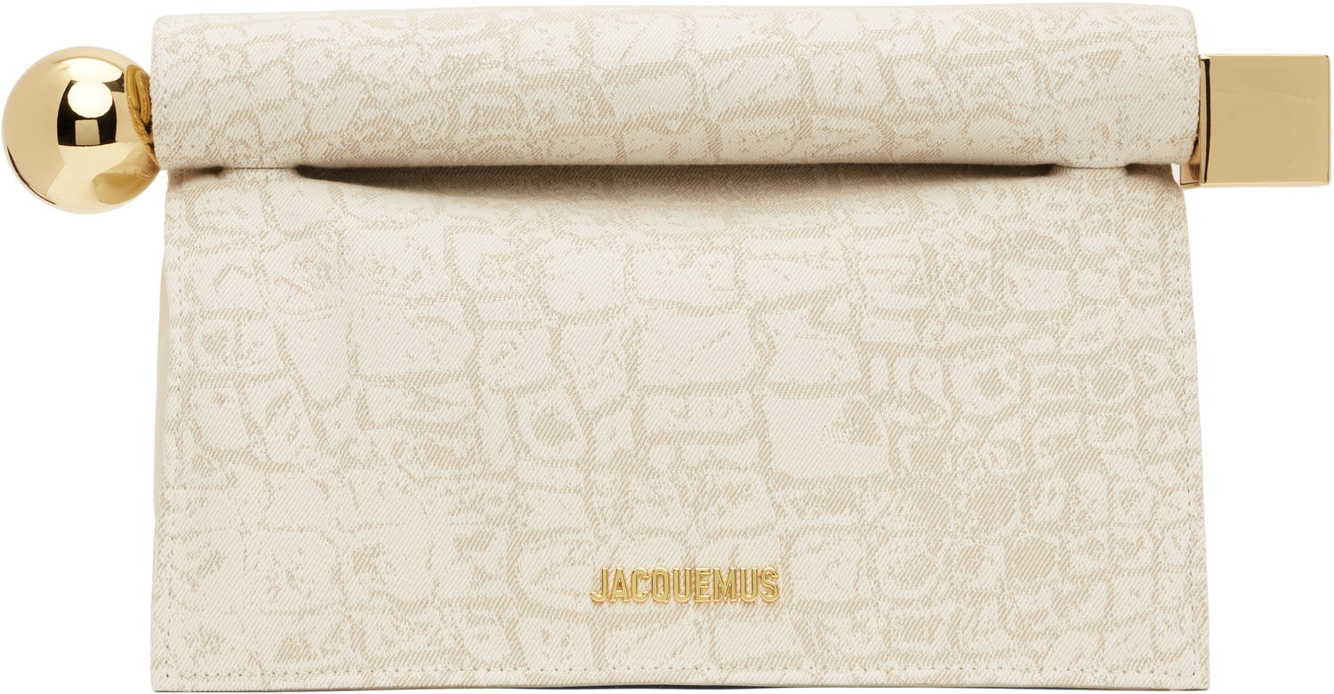 Kabelka Jacquemus Jacquemus 'The Rond Carré' Clutch Bag Béžová | 25E233BA356-1731, 0