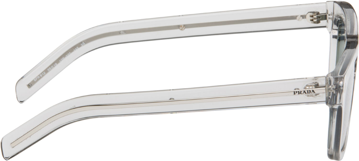 Slnečné okuliare Prada Iconic Metal Plaque Sunglasses Biela | 0PR B12S 12R07T55 8056262512234, 1