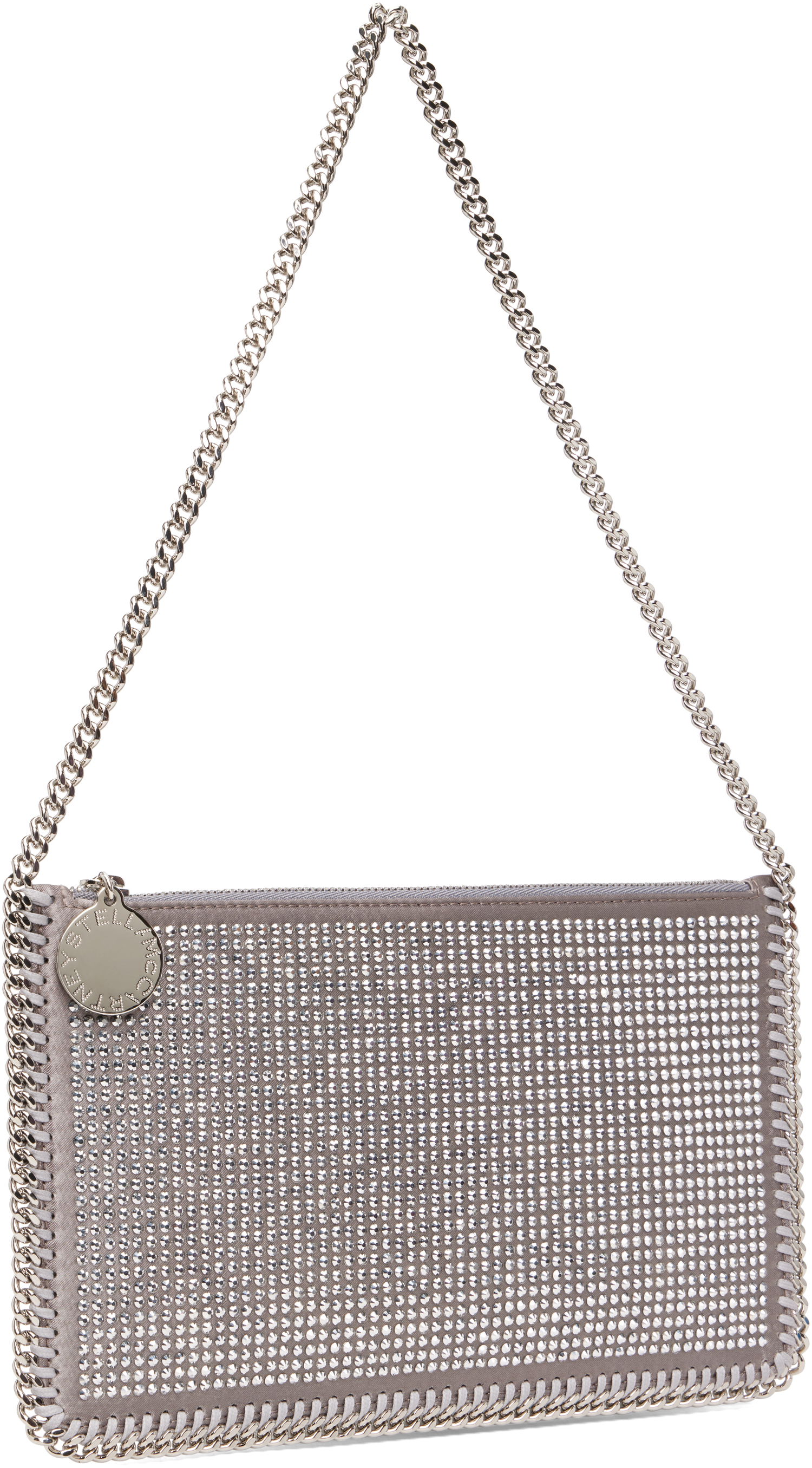 Taška cez rameno Stella McCartney Stella McCartney Falabella Crystal Pochette Shoulder Bag Metalická | 7P0076WP0635, 1