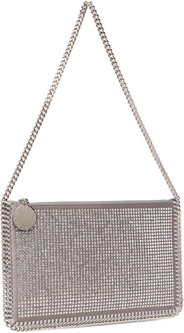 Taška cez rameno Stella McCartney Stella McCartney Falabella Crystal Pochette Shoulder Bag Metalická | 7P0076WP0635, 1