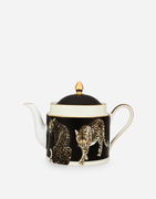Porcelain Teapot with Leopard Print