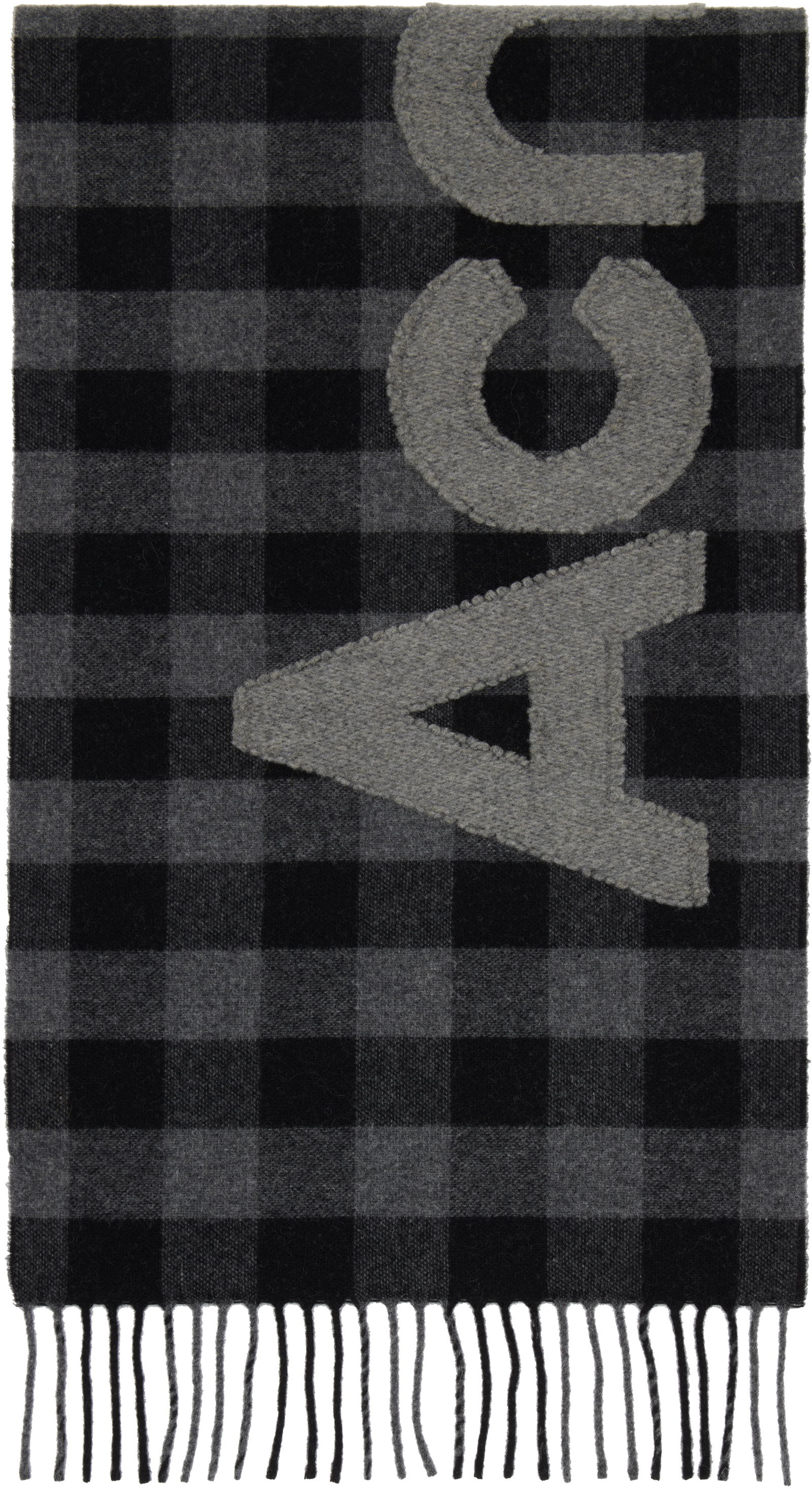 Orange Check Scarf