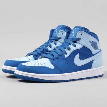 Tenisky a topánky Jordan Air Jordan 1 Retro Mid "Ice Blue" Modrá | 554724-400, 1