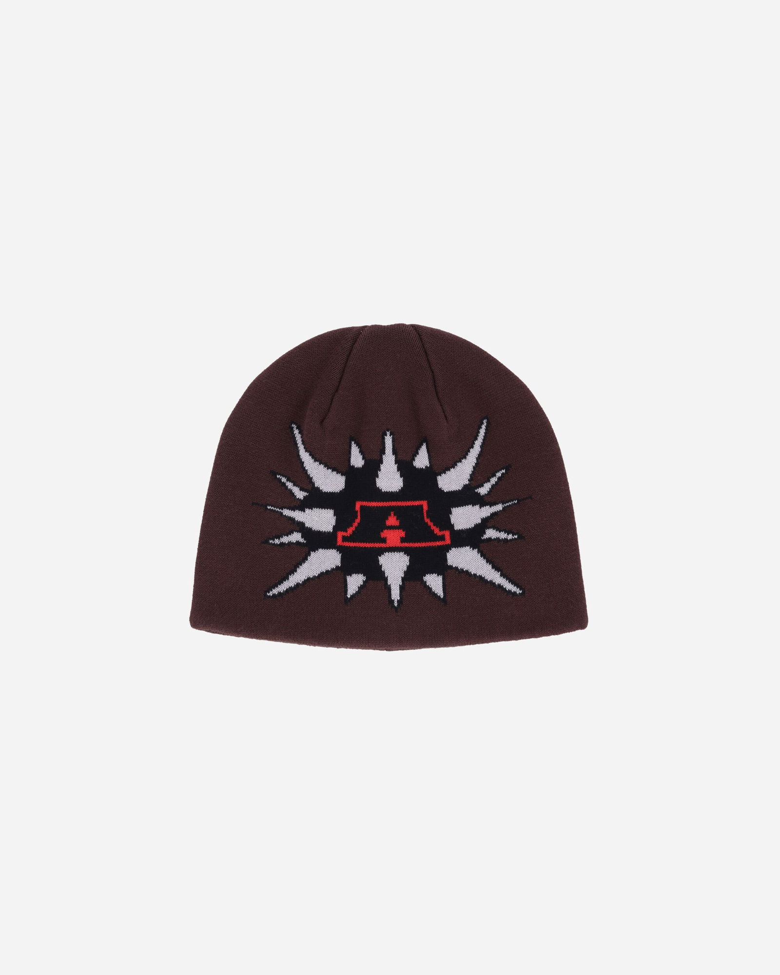 Spike Skully Beanie Brown