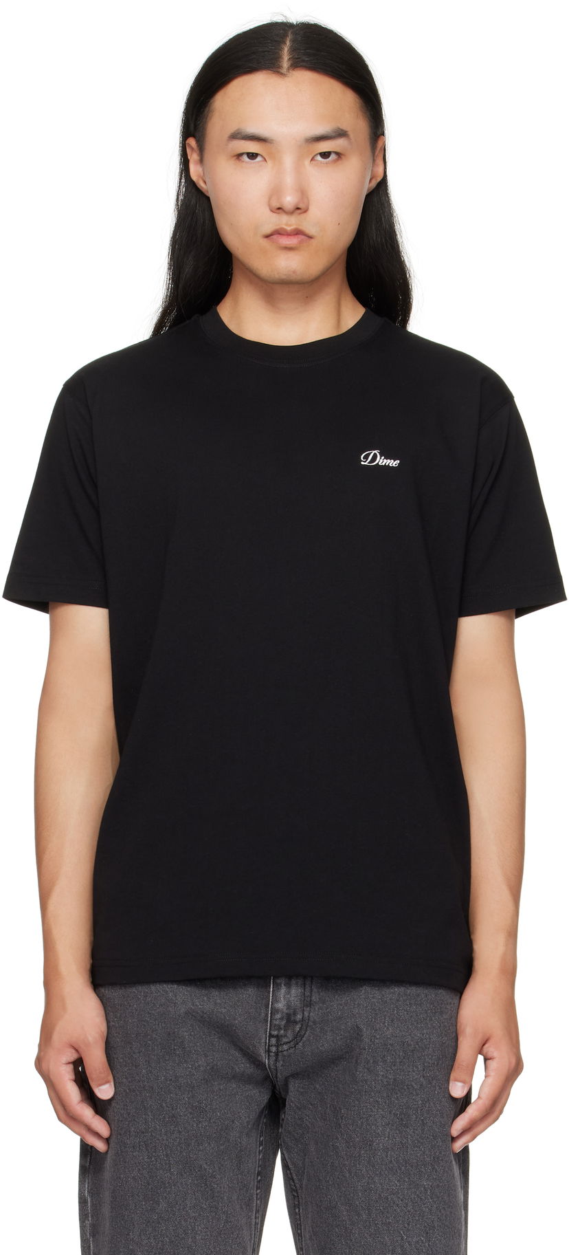 Tričko Dime Dime Cursive Logo T-Shirt Čierna | DIMEFA2544BLK
