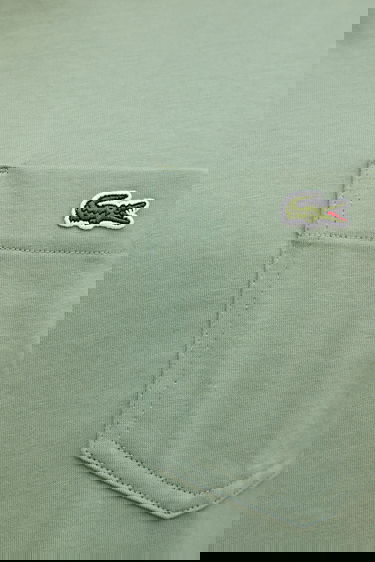 Tričko Lacoste Lacoste T-Shirt with Pocket Zelené | TH2827, 4