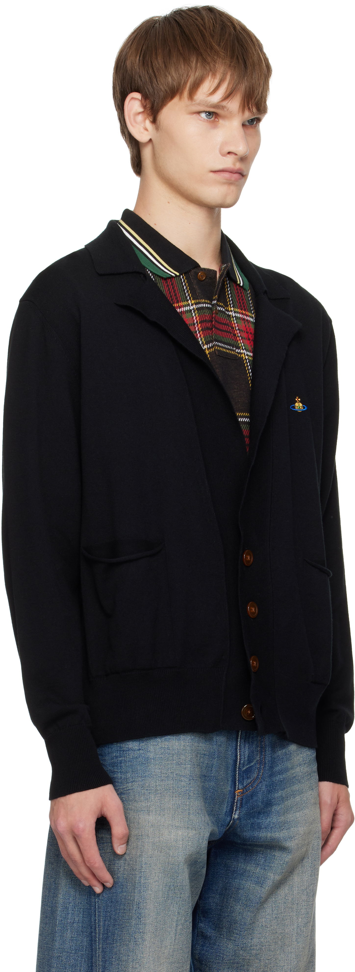 Sveter Vivienne Westwood Vivienne Westwood Samuel Cardigan Čierna | 2701002M-Y001V-, 1