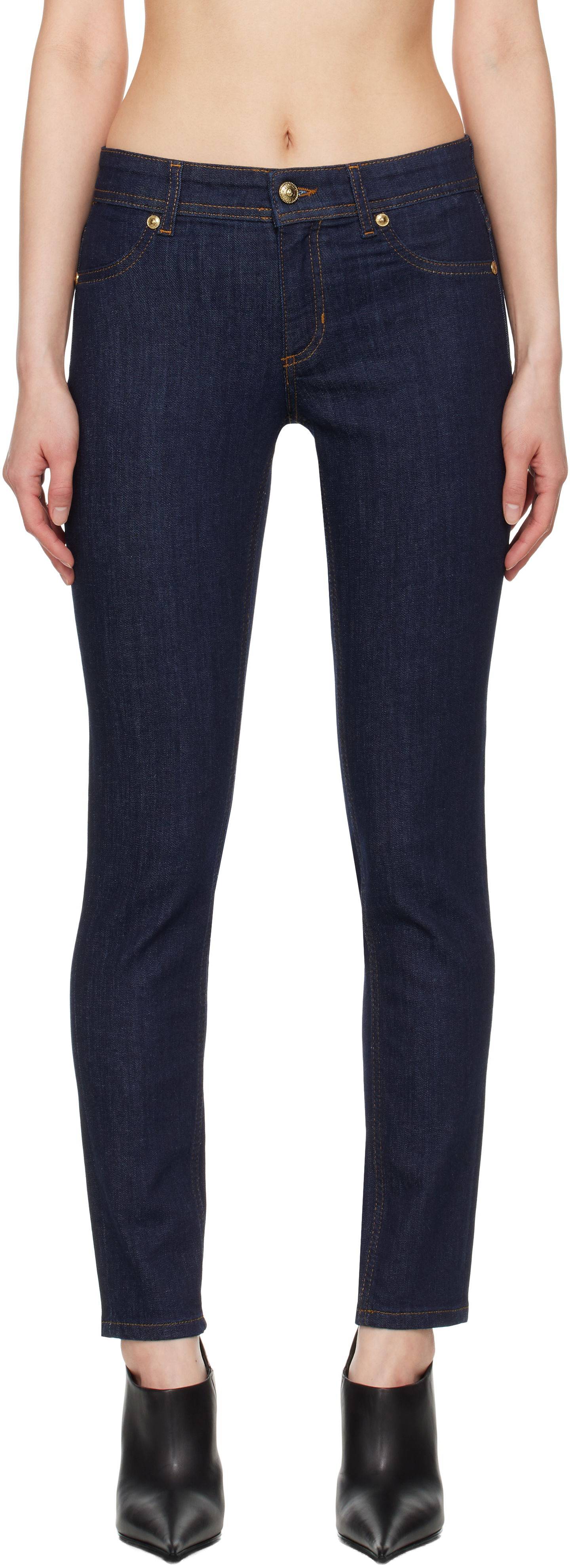 Džínsy Versace Versace Jeans Couture Two-Pocket Jeans Modrá | E78HAB5J0_CDWA7, 0
