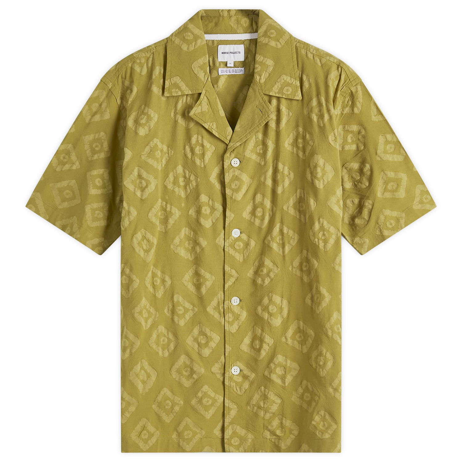 Košeľa NORSE PROJECTS Norse Projects Mads Batik Vacation Shirt, Large Žltá | N40-0833-8037, 1