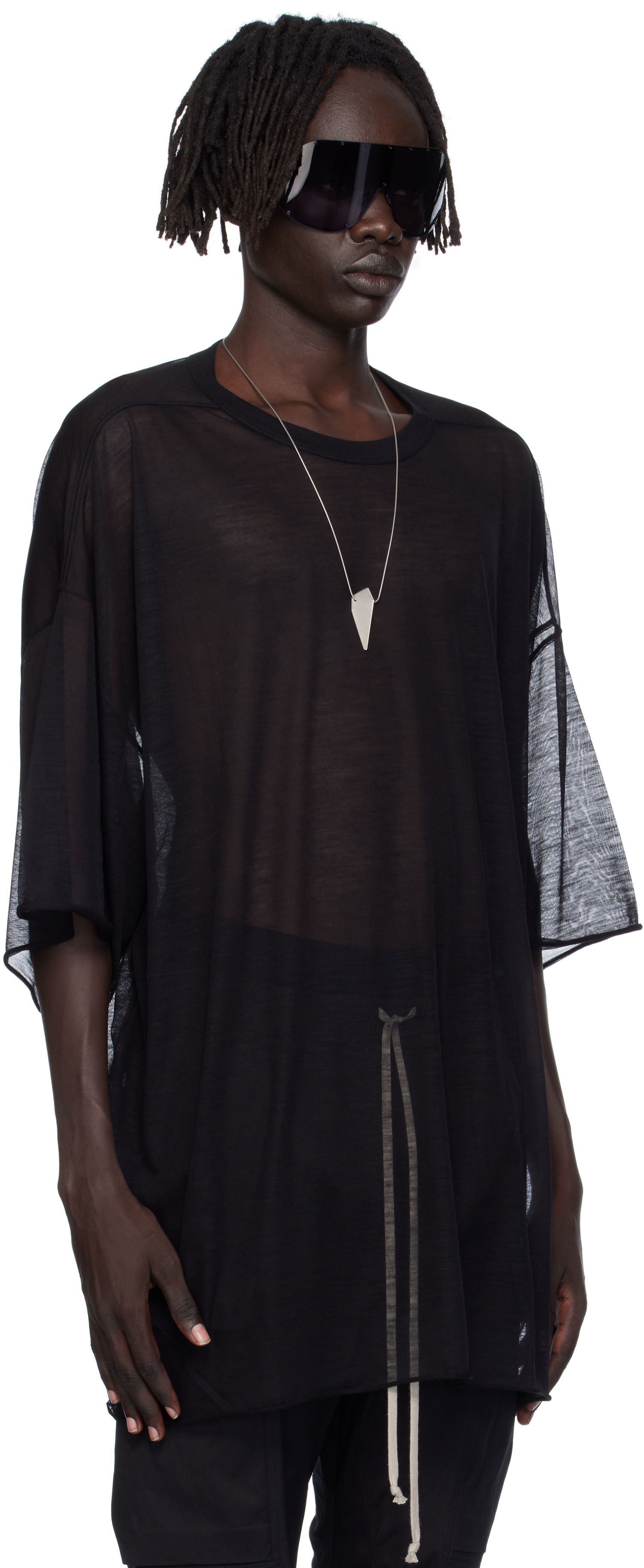 Tričko Rick Owens Rick Owens Concordians Tommy T-Shirt Čierna | RU02E1283 JWR, 1