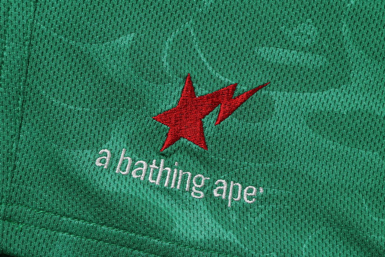 Bape Soccer Game Shorts Green