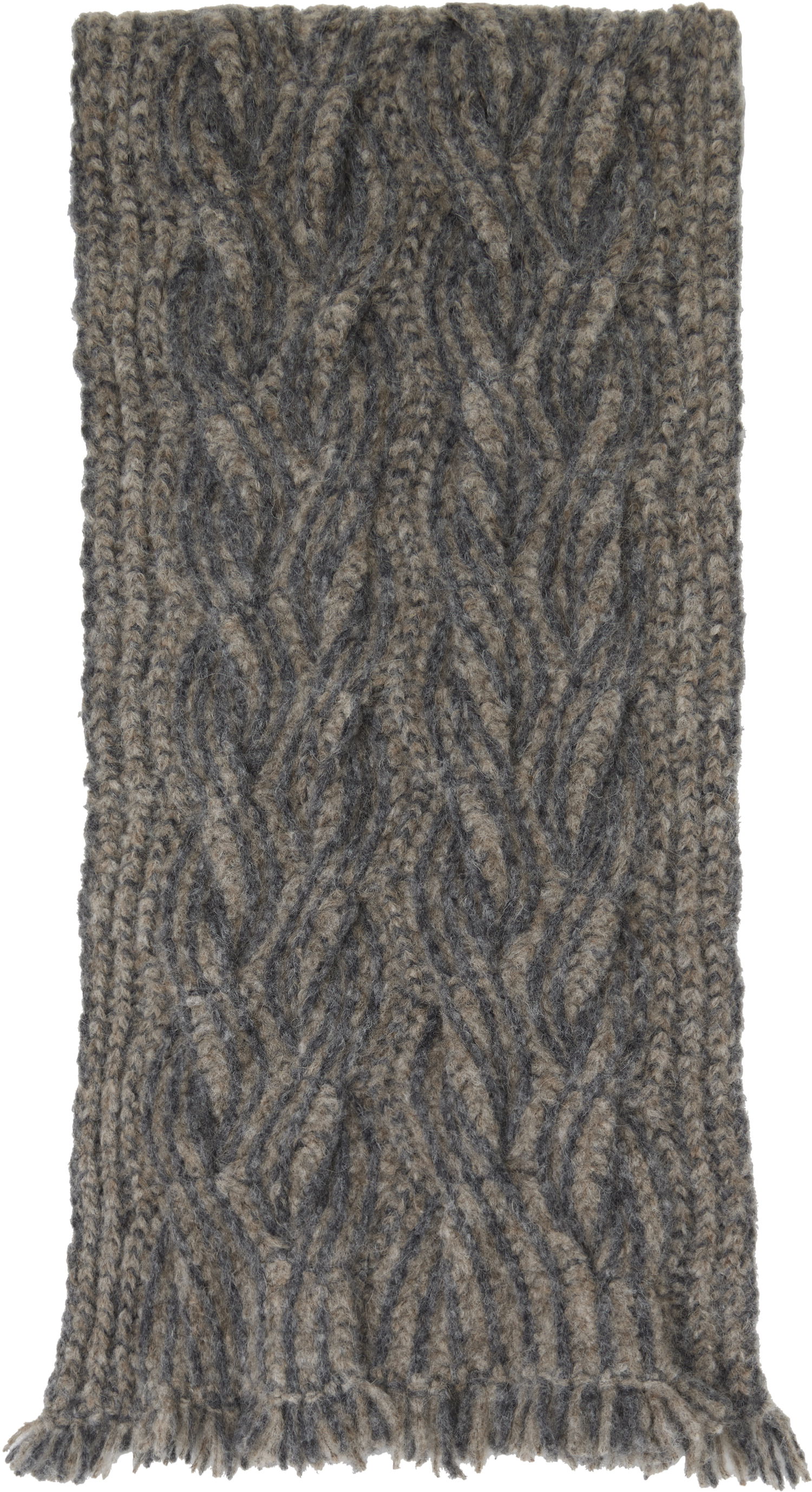 Šál Eckhaus Latta Eckhaus Latta Plait Knit Scarf Hnedá | 8111-EL-PS25-S - STONE, 0