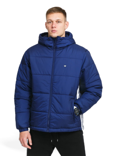 Prešívaná bunda adidas Originals Padded Hooded Puffer Jacket Navy | H13554