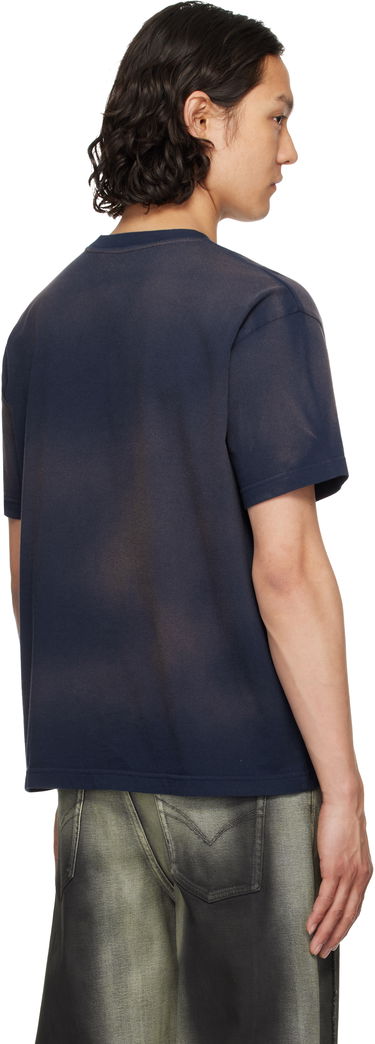 Tričko We11done We11done Embroidered Grunge T-Shirt Navy | WD-TT1-25-725-U-NV, 2