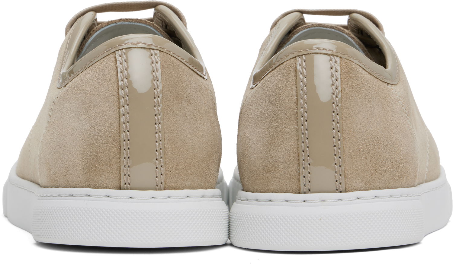 Tenisky a topánky LANVIN DBB1 Suede & Patent Leather Sneakers Šedá | FW-SKDBB1-VBAL-H24, 1