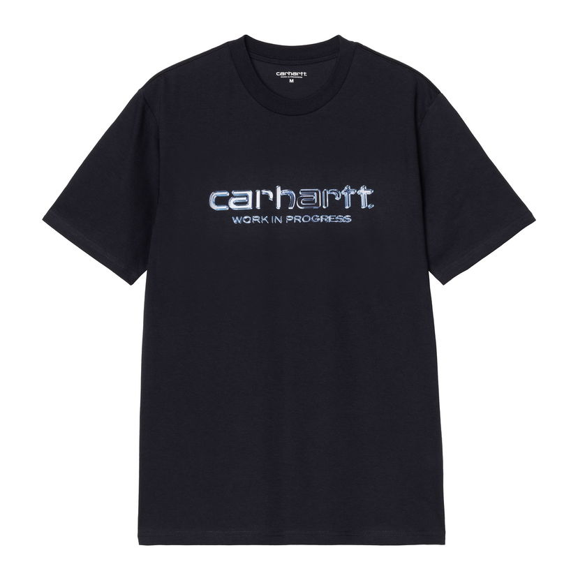 Tričko Carhartt WIP Short Sleeve Solar Chrome Script T-Shirt WIP Navy | I035205_9