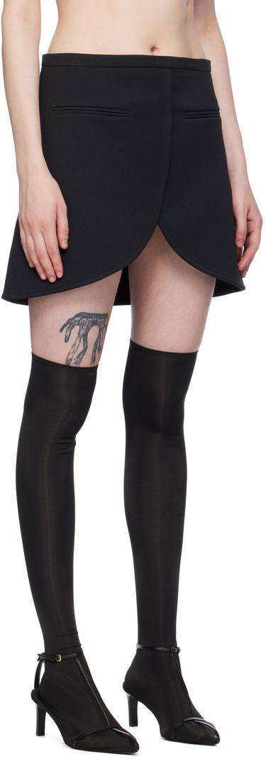 Sukňa Courrèges Ellipse Black Scuba Mini Skirt Čierna | 224CJU171PL0007, 1