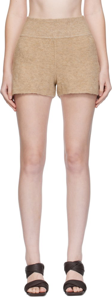 Šortky Rick Owens Rick Owens Alpaca Knit Shorts Béžová | RP02E4698 KWP, 0